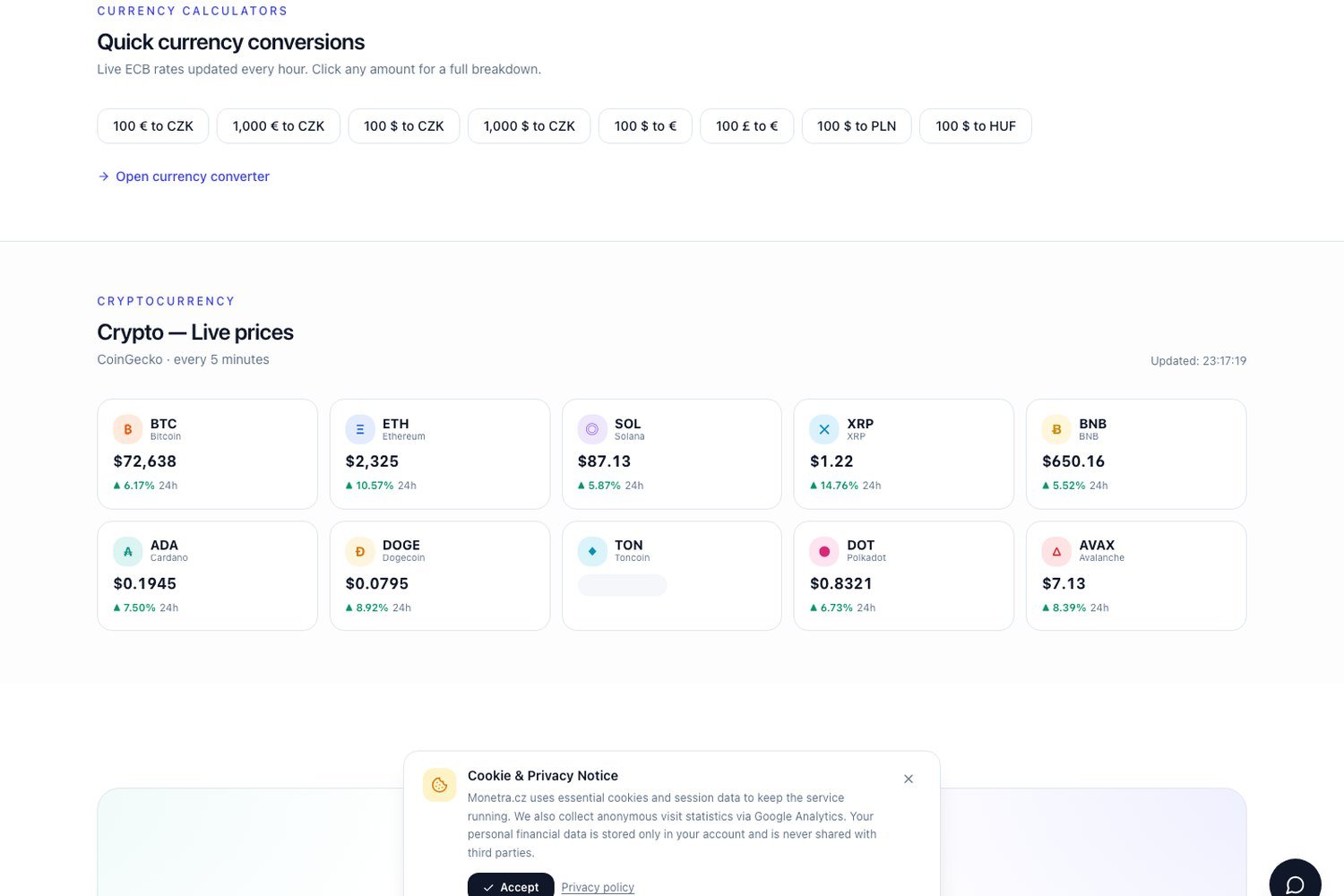 Monetra.cz invoicing platform interface designed by Prague Design Studio — 4